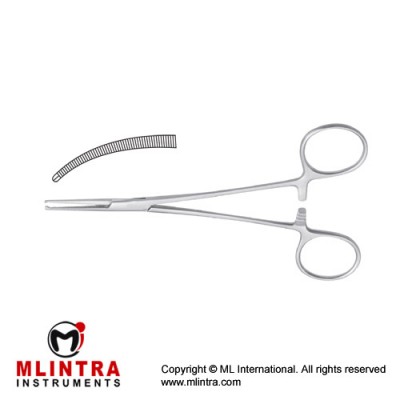 Leriche Haemostatic Forcep Curved - 1 x 2 Teeth Stainless Steel, 15 cm - 6"